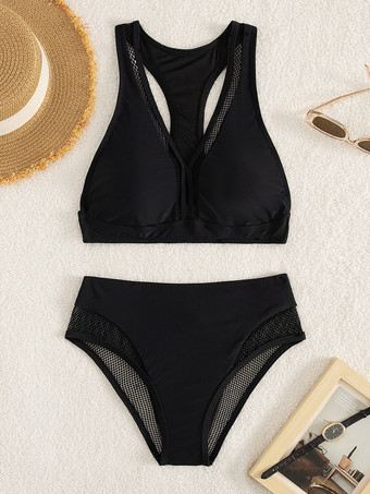 レーサーバックビキニ カジュアル ツーピース水着 2025年夏