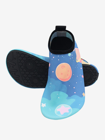 ロイヤルブルー水彩プリントのユニセックスビーチソックス 2025