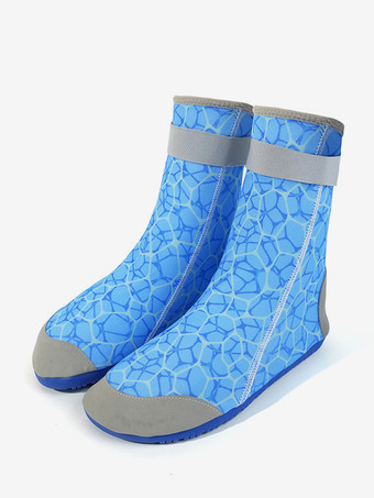 ライトスカイブルー2025年夏向けユニセックスプリント滑り止めビーチソックス