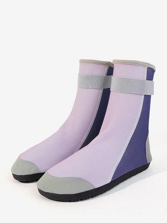 パープル ユニセックス 滑り止めビーチソックス 2025