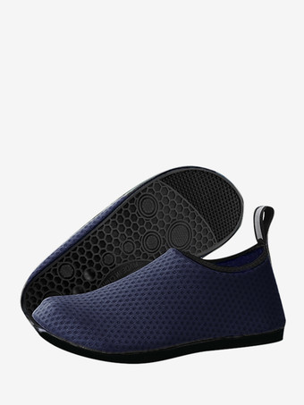 ダークネイビー通気性と速乾性に優れたユニセックスビーチソックス（滑り止めソール付き）2025