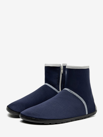 ダークネイビー通気性のあるジップアップビーチソックス（滑り止めアウトソール付き）2025