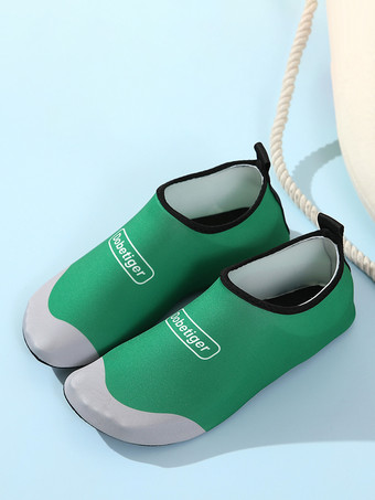 グリーン 滑り止め付きプリントビーチソックス（女性用）2025年モデル