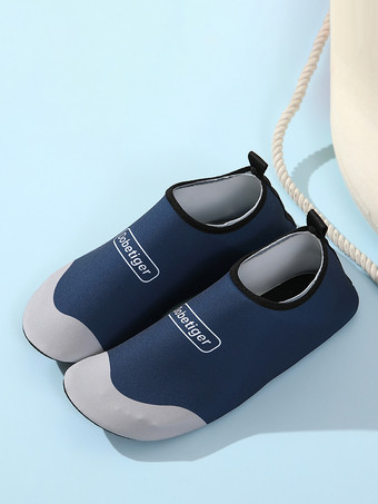 ダークネイビー滑り止め付きプリントビーチソックス（女性用）2025年モデル