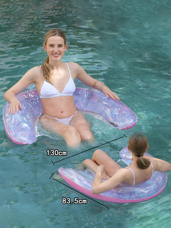 ピンク大人用U字型インフレータブルプールラウンジャー 2025