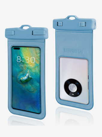 グレーブルー安全な防水携帯電話ポーチ 2025