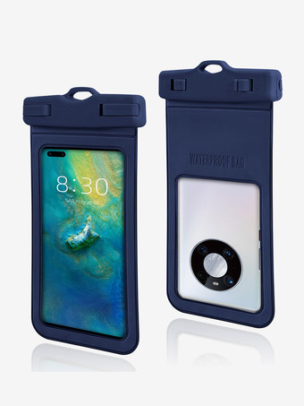 ダークネイビー安全な防水携帯電話ポーチ 2025