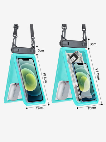 デュアルコンパートメント防水携帯電話ポーチ IPX8 30m深度