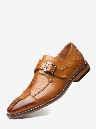 メンズドレスシューズ スリッポン レザー モンクストラップ ポインテッドトゥ オックスフォード フォーマル ビジネスシューズ