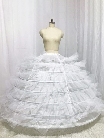 Full A-line 7 Hoop Petticoat for Women Underskirt Slip Crinoline For Bridal Vintage Dress