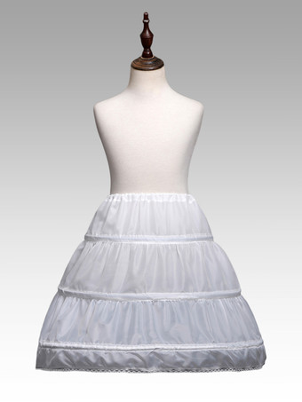 Enagua de tres aros de corte A para mujer enagua de crinolina para vestido de novia Lolita
