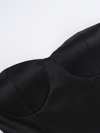 ストラップレスミニドレス、フリル裾、フィットボディス、女性用バースデーパーティードレス 2025