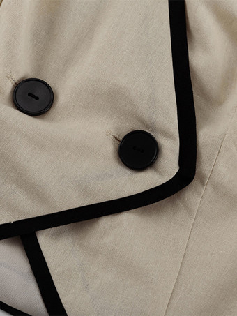 カーキのツーピースコーデセット Vネックベストとワイドレッグパンツ レディース 2025