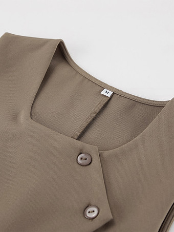 夏のツーピースコーデセット（アシンメトリートップスとストレートパンツ）レディース 2025