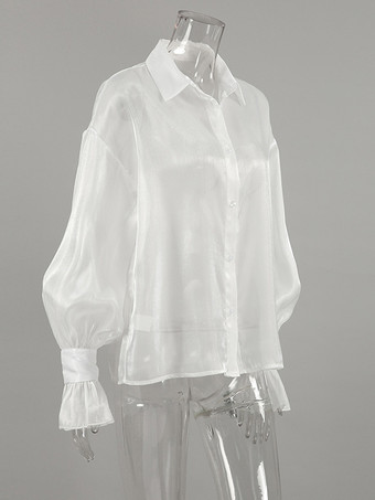 シースルー長袖シャツ 日焼け防止トップス レディース 2025