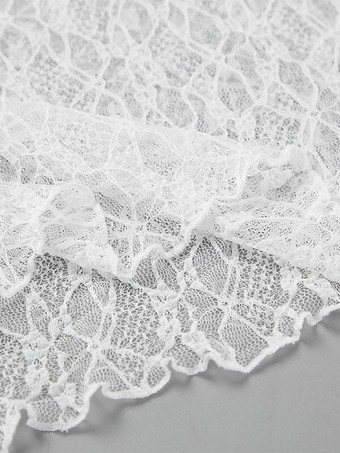 透け感のあるレースのツーピースコーデセット（長袖クロップトップとアシンメトリースカート）レディース 2025