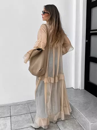 slim fit dress slacks La Divine CD356 Fitted Formal Gown with Long Chiffon Cape Sleeves Exposed  Boning Corset Style with Pleating Details – Mia Bella Couture