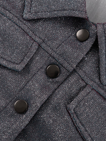 光沢のあるツーピースセット クロップドジャケット＆ショートパンツ レディース 2026