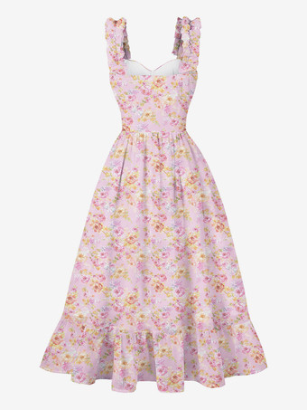 スイートハートヴィンテージドレス ノースリーブ ヘップバーンスタイル ミディドレス レディース 2025