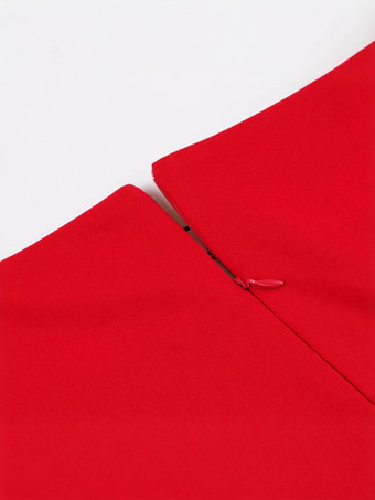 レースアップフロントのヴィンテージドレス、ヘップバーンスタイルのAラインミディドレス（レディース）2026