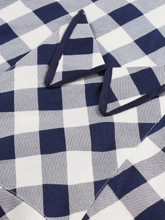 ギンガムチェックのヴィンテージドレス 半袖 ヘップバーンスタイル Aライン ミディドレス レディース 2025