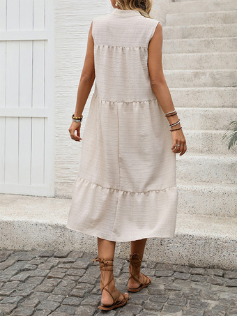 ノースリーブのルーズフィットシフトドレス（レディース）2025