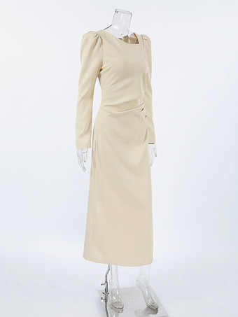 エレガントな長袖プリーツドレス（レディース）2026