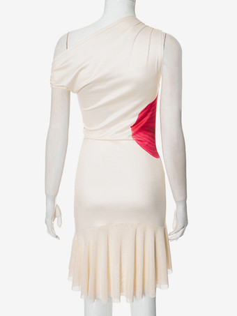 レディース向け花柄アシンメトリーミディドレス 2025