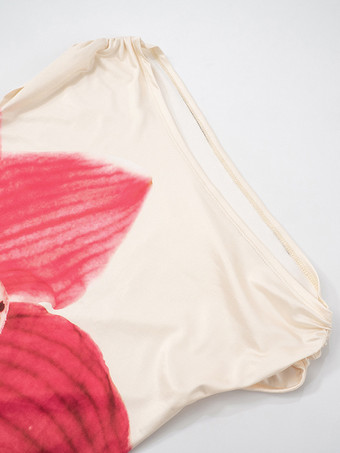 レディース向け花柄アシンメトリーミディドレス 2025