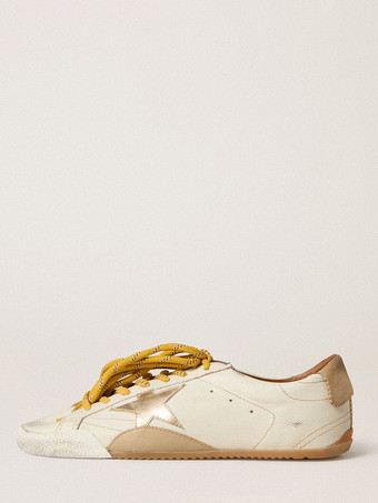 marfil Zapatillas casuales de mujer con punta redonda y cordones para patinar