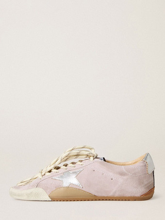 Rosa LigeroZapatillas casuales de mujer con punta redonda y cordones para patinar