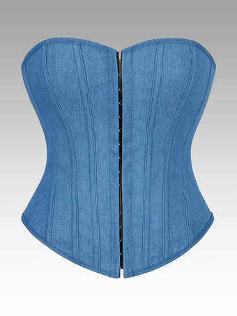 ライトスカイブルーヴィンテージ クロージング ヴィンテージ コルセット ヴィンテージ レディース クロージング ライトスカイブルー コルセット 大人 レディース シック