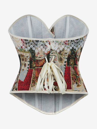 ヴィンテージ クロージング ヴィンテージ コルセット ヴィンテージ レディース クロージング ライトアプリコット コルセット 大人用 プリント レディース シック