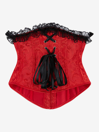 ヴィンテージ クロージング ヴィンテージ コルセット ヴィンテージ レディース クロージング レッド レース コルセット 大人 レディース シック