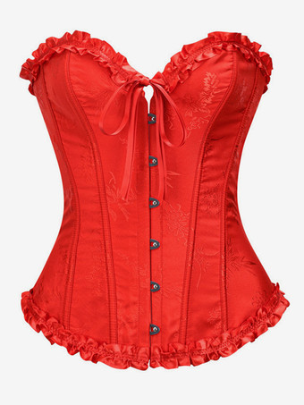 レッド ヴィンテージ クロージング ヴィンテージ コルセット ヴィンテージ レディース クロージング ブラック レースアップ コルセット 大人 レディース シック