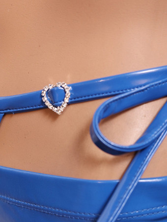 レディース セクシー シャイニー アンモニア ラテックス フレアレギンスパンツ ストレッチ ローライズ ベルボトム パンツ ブリーフ付き