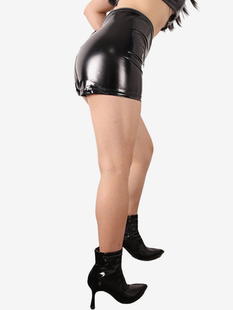 女性用全身タイツパンツ アンモニアラテックスショーツ ホットパンツ