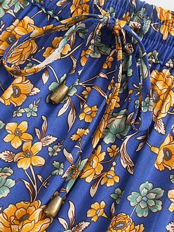 レディース向け花柄レイヤードマキシボヘミアンスカート 2025