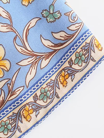 レディース向け花柄レイヤードマキシボヘミアンスカート 2025