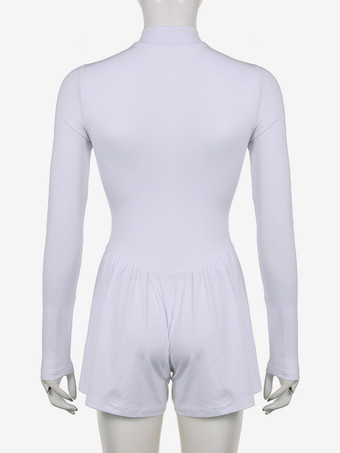 フレアヘムの長袖フロントジッパープレイスーツ 2025