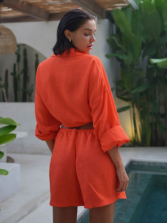 2025年レディース向け、無地リラックスフィットカジュアルツーピースコーデセット