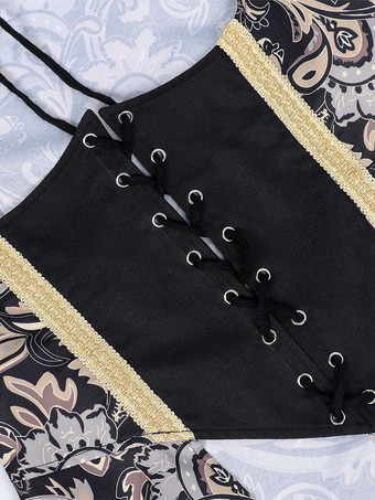 中世ビクトリア朝時代のレトロな豪華な宮廷コルセットウエストアーマー