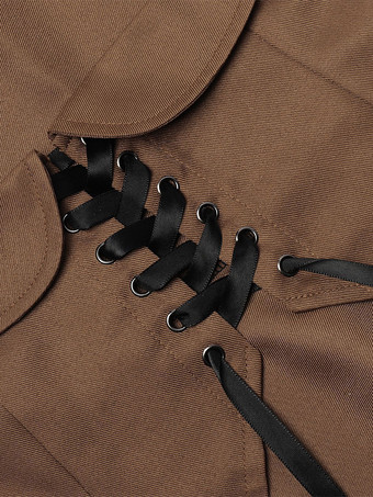 女性用ルネッサンスドレス アンダーバスト ハイロードレス 海賊コスプレ衣装 バーガンディ