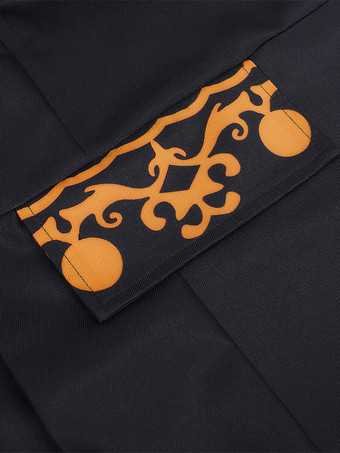 男性用レトロロングトップス 中世ルネッサンス風 長袖プリント コスプレ衣装