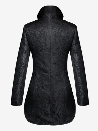 メンズ ルネッサンス スチームパンク テールコート ハロウィン 海賊コスチューム ゴシック 中世ジャケット ヴィンテージ フロックコート