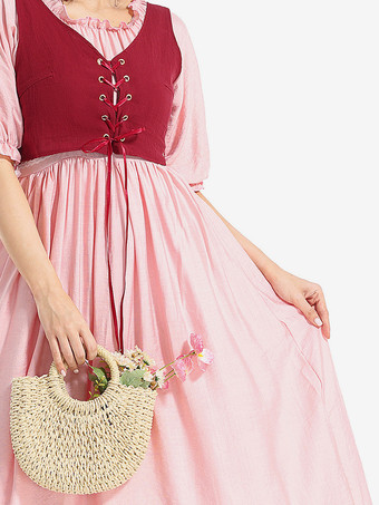 中世ルネッサンス風ドレス（女性用） ヴィンテージ アイルランド風オーバードレス ボヘミアン風コスチュームセット