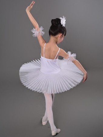 女の子用スワンバレエチュチュプラッターパフォーマンスレオタードドレス