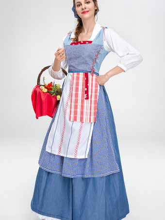 中世のマナーメイドドレス ヴィンテージ ロングシアターコスチューム ビールホリデー ハロウィンコスチューム