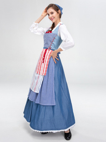 中世のマナーメイドドレス ヴィンテージ ロングシアターコスチューム ビールホリデー ハロウィンコスチューム