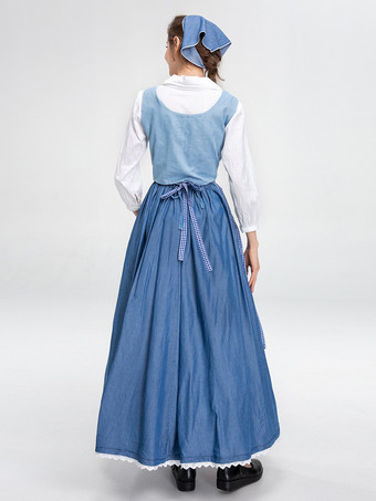 中世のマナーメイドドレス ヴィンテージ ロングシアターコスチューム ビールホリデー ハロウィンコスチューム